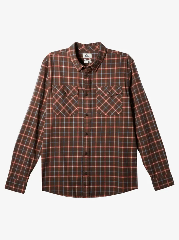 Quiksilver Dulsie Long Sleeve Shirt Major Brown Dulsie Mens Shirts and Polos