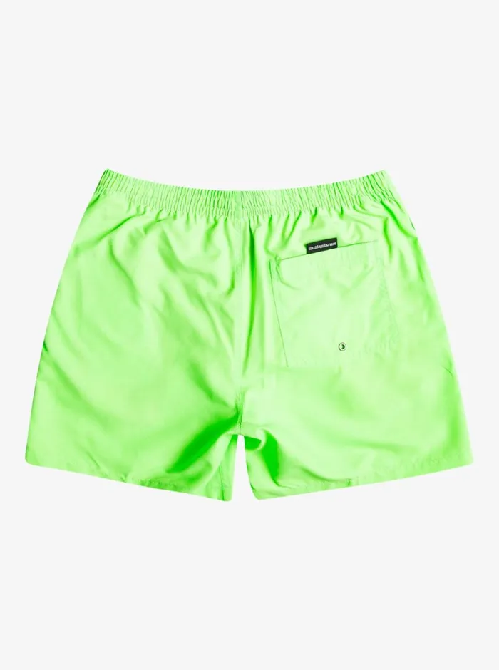 Quiksilver Everyday 17034 Volleys Green Gecko Mens Elastic Waist Quiksilver Everyday 17034 Volleys Green Gecko Mens Elastic Waist