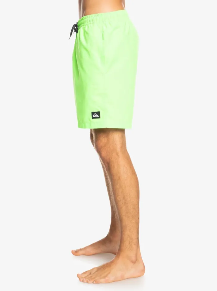 Quiksilver Everyday 17034 Volleys Green Gecko Mens Elastic Waist Quiksilver Everyday 17034 Volleys Green Gecko Mens Elastic Waist
