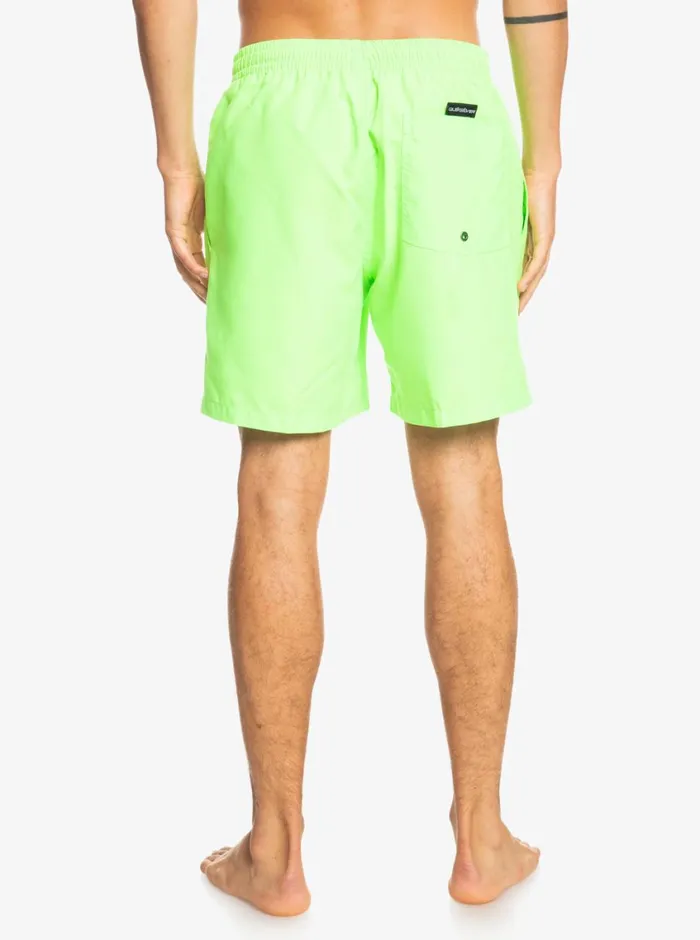 Quiksilver Everyday 17034 Volleys Green Gecko Mens Elastic Waist Quiksilver Everyday 17034 Volleys Green Gecko Mens Elastic Waist