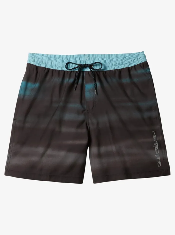 Quiksilver Everyday Fade Volley 17034 Elastic Waist Shorts Black Mens Elastic Waist Quiksilver Everyday Fade Volley 17034 Elastic Waist Shorts Black Mens Elastic Waist