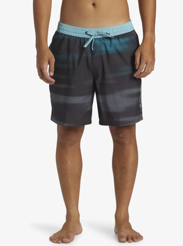 Quiksilver Everyday Fade Volley 17034 Elastic Waist Shorts Black Mens Elastic Waist Quiksilver Everyday Fade Volley 17034 Elastic Waist Shorts Black Mens Elastic Waist