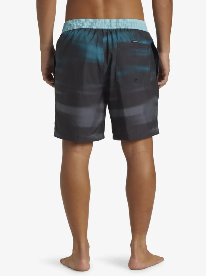 Quiksilver Everyday Fade Volley 17034 Elastic Waist Shorts Black Mens Elastic Waist Quiksilver Everyday Fade Volley 17034 Elastic Waist Shorts Black Mens Elastic Waist