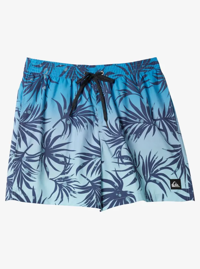 Quiksilver Everyday Mix Volley 17034 Elastic Waist Shorts Blue Fog Mens Elastic Waist Quiksilver Everyday Mix Volley 17034 Elastic Waist Shorts Blue Fog Mens Elastic Waist