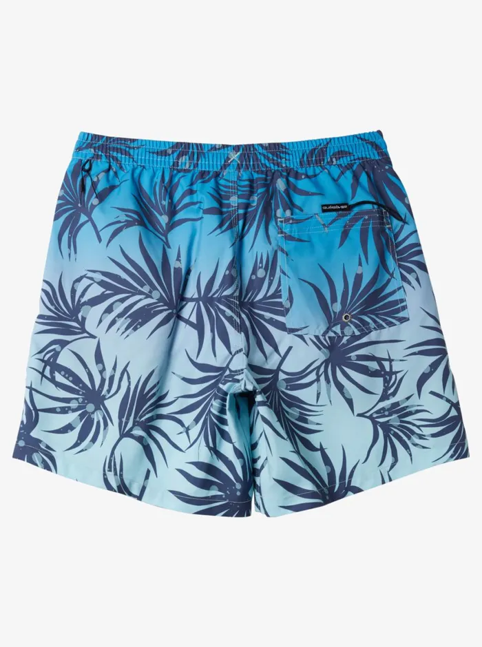 Quiksilver Everyday Mix Volley 17034 Elastic Waist Shorts Blue Fog Mens Elastic Waist Quiksilver Everyday Mix Volley 17034 Elastic Waist Shorts Blue Fog Mens Elastic Waist