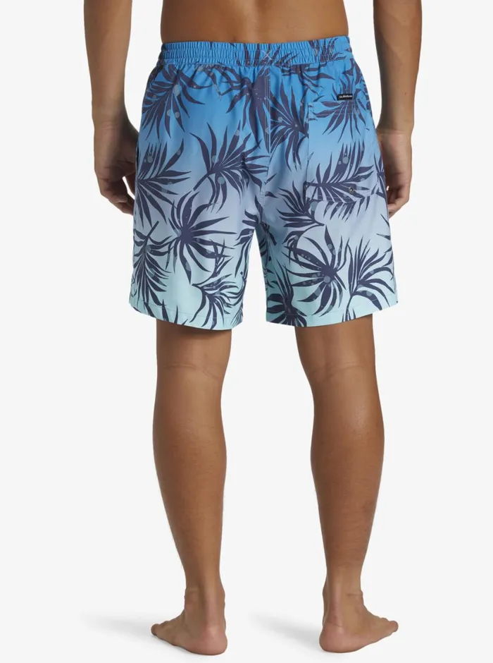 Quiksilver Everyday Mix Volley 17034 Elastic Waist Shorts Blue Fog Mens Elastic Waist Quiksilver Everyday Mix Volley 17034 Elastic Waist Shorts Blue Fog Mens Elastic Waist