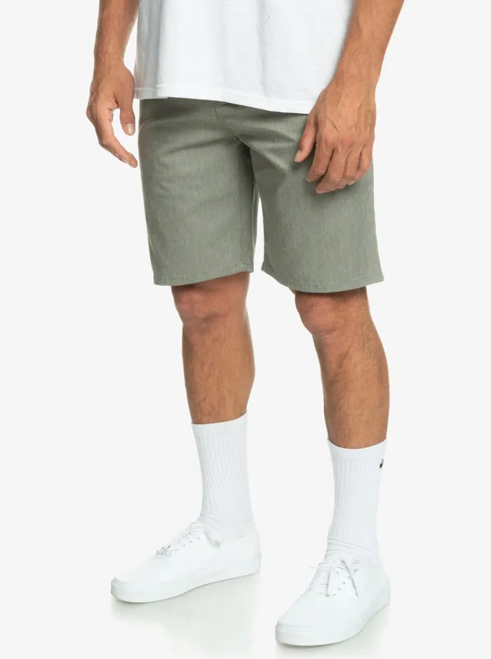 Quiksilver Everyday Union Stretch Chino 20034 Shorts Light Grey Heather Mens Shorts and Amphibians Quiksilver Everyday Union Stretch Chino 20034 Shorts Light Grey Heather Mens Shorts and Amphibians