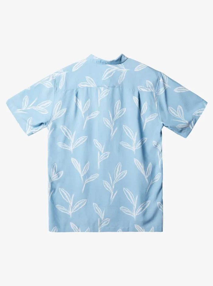 Quiksilver Ginger Stalks Short Sleeve Shirt Dusk Blue Ginger Stalks MensWaterman Shirts and Polos Quiksilver Ginger Stalks Short Sleeve Shirt Dusk Blue Ginger Stalks MensWaterman Shirts and Polos