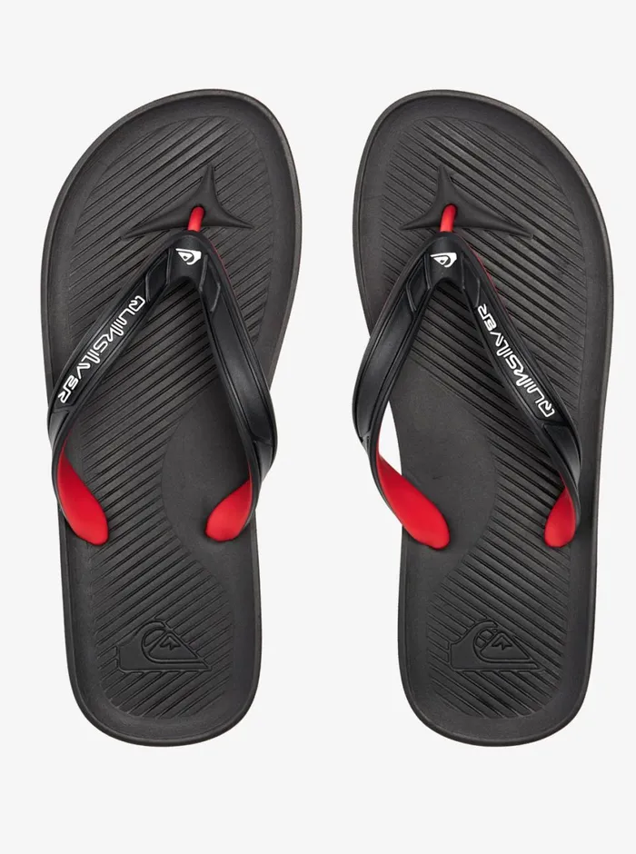 Quiksilver Haleiwa Core FlipFlops Black 3 Mens Sandals Quiksilver Haleiwa Core FlipFlops Black 3 Mens Sandals