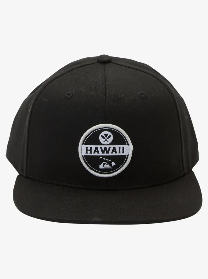 Quiksilver Hawaii Rooted Snapback Hat Black Mens Hats Quiksilver Hawaii Rooted Snapback Hat Black Mens Hats
