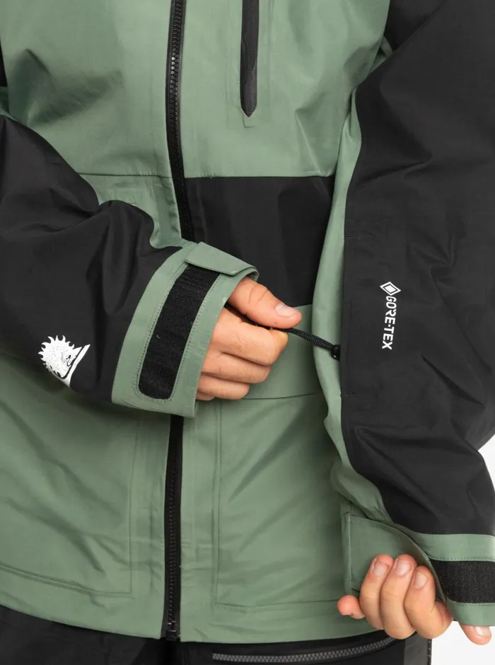 Quiksilver Highline Pro Sammy Carlson 3L GORETEX Technical Snow Jacket Laurel Wreath Mens Snow Jackets Quiksilver Highline Pro Sammy Carlson 3L GORETEX Technical Snow Jacket Laurel Wreath Mens Snow Jackets