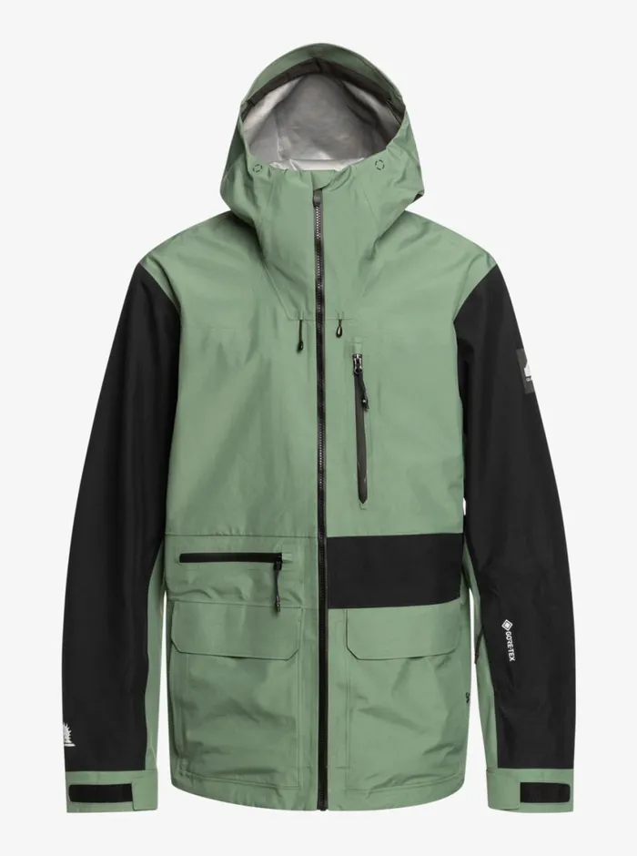 Quiksilver Highline Pro Sammy Carlson 3L GORETEX Technical Snow Jacket Laurel Wreath Mens Snow Jackets Quiksilver Highline Pro Sammy Carlson 3L GORETEX Technical Snow Jacket Laurel Wreath Mens Snow Jackets