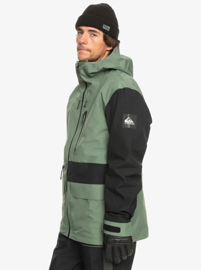 Quiksilver Highline Pro Sammy Carlson 3L GORETEX Technical Snow Jacket Laurel Wreath Mens Snow Jackets Quiksilver Highline Pro Sammy Carlson 3L GORETEX Technical Snow Jacket Laurel Wreath Mens Snow Jackets