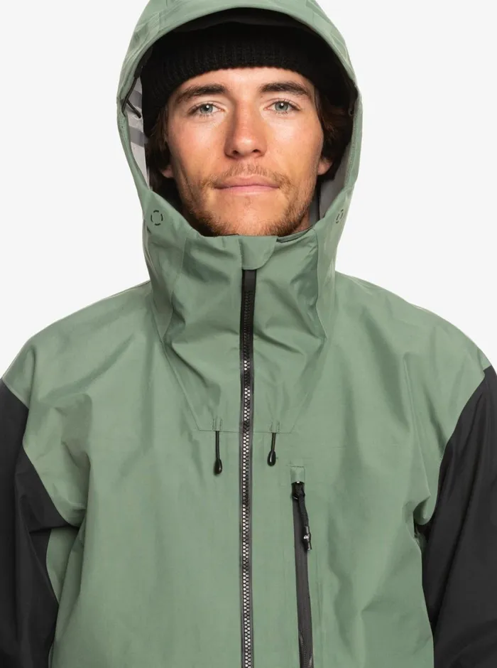 Quiksilver Highline Pro Sammy Carlson 3L GORETEX Technical Snow Jacket Laurel Wreath Mens Snow Jackets Quiksilver Highline Pro Sammy Carlson 3L GORETEX Technical Snow Jacket Laurel Wreath Mens Snow Jackets