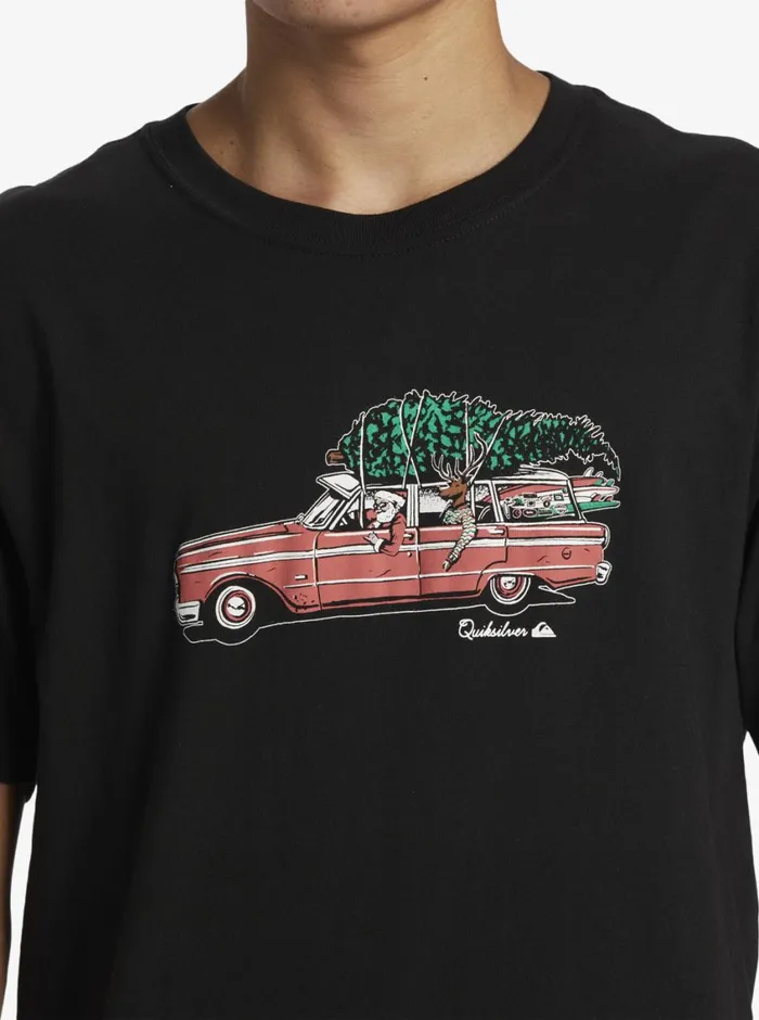 Quiksilver Holidaaayz TShirt Black Mens Tees Quiksilver Holidaaayz TShirt Black Mens Tees
