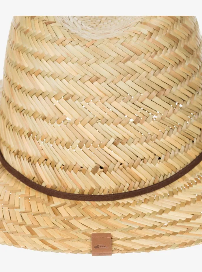 Quiksilver Jettyside Straw Lifeguard Hat Natural Mens Hats