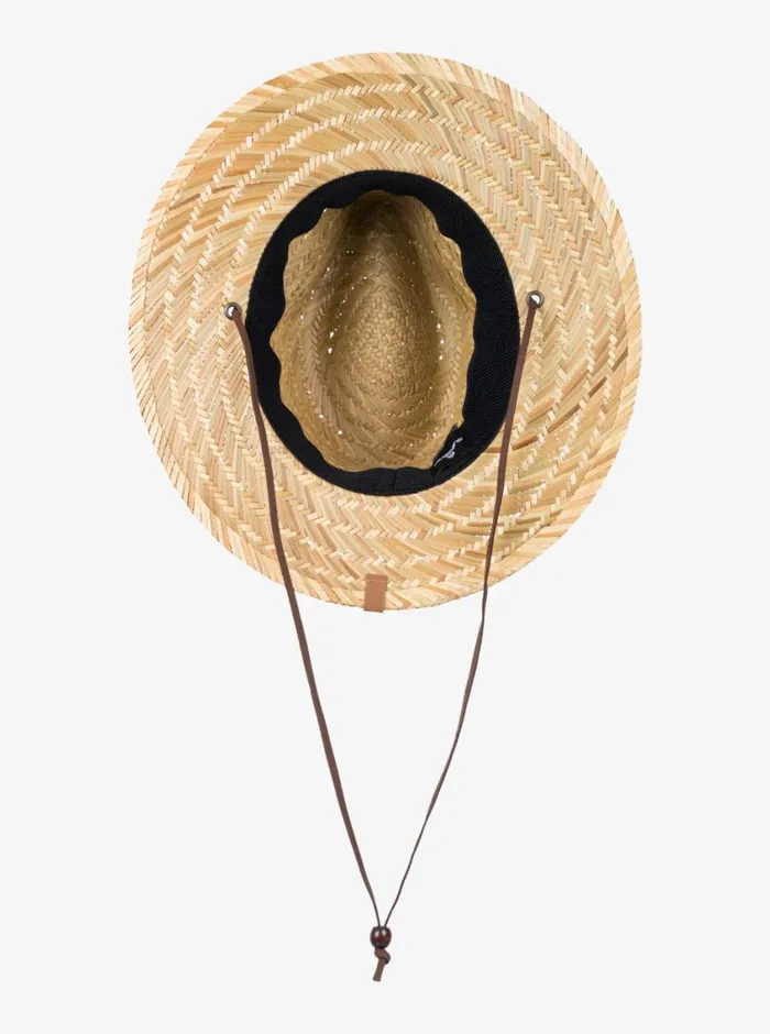 Quiksilver Jettyside Straw Lifeguard Hat Natural Mens Hats