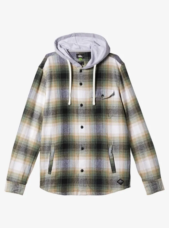 Quiksilver Kinloss Long Sleeve Hooded Shirt Laurel Kinloss Mens Shirts and Polos Quiksilver Kinloss Long Sleeve Hooded Shirt Laurel Kinloss Mens Shirts and Polos