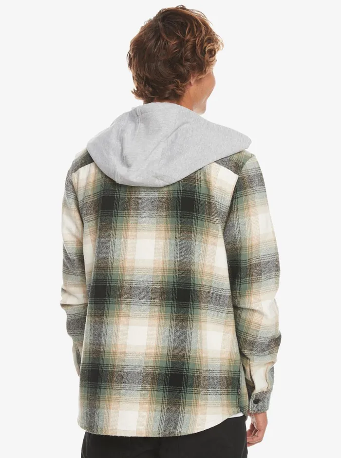 Quiksilver Kinloss Long Sleeve Hooded Shirt Laurel Kinloss Mens Shirts and Polos Quiksilver Kinloss Long Sleeve Hooded Shirt Laurel Kinloss Mens Shirts and Polos