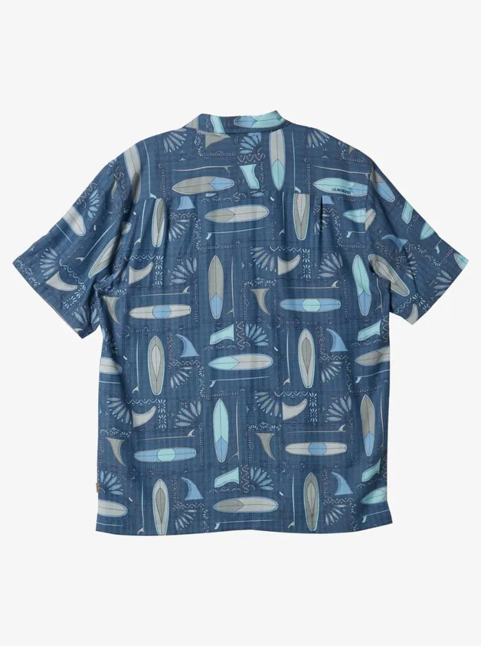 Quiksilver Long Boards Woven Shirt Longboards Ensign Blue MensWaterman Shirts and Polos Quiksilver Long Boards Woven Shirt Longboards Ensign Blue MensWaterman Shirts and Polos