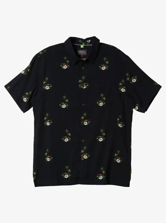 Quiksilver Micronesia Woven Shirt Micronesia Dusk Black MensWaterman Shirts and Polos Quiksilver Micronesia Woven Shirt Micronesia Dusk Black MensWaterman Shirts and Polos