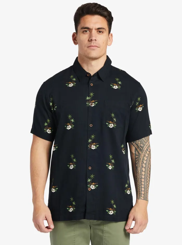 Quiksilver Micronesia Woven Shirt Micronesia Dusk Black MensWaterman Shirts and Polos Quiksilver Micronesia Woven Shirt Micronesia Dusk Black MensWaterman Shirts and Polos