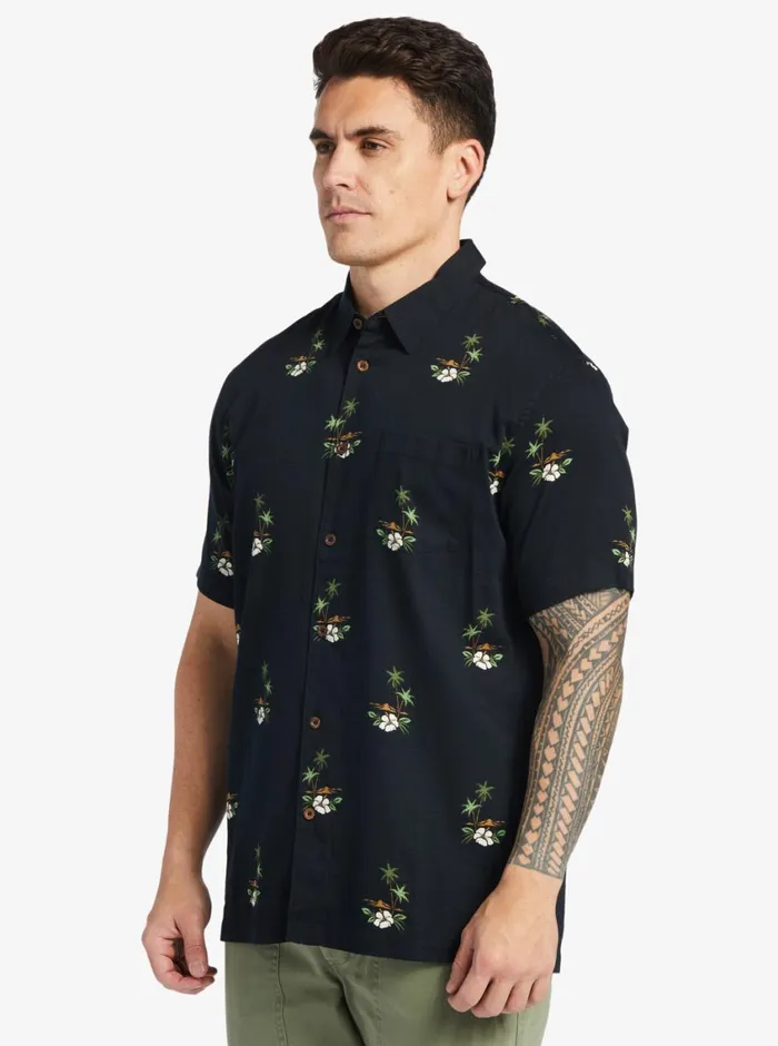 Quiksilver Micronesia Woven Shirt Micronesia Dusk Black MensWaterman Shirts and Polos Quiksilver Micronesia Woven Shirt Micronesia Dusk Black MensWaterman Shirts and Polos