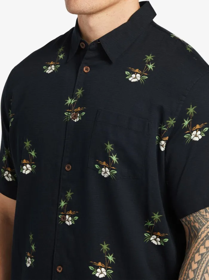 Quiksilver Micronesia Woven Shirt Micronesia Dusk Black MensWaterman Shirts and Polos Quiksilver Micronesia Woven Shirt Micronesia Dusk Black MensWaterman Shirts and Polos