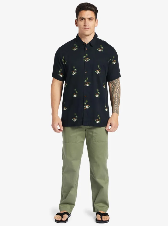 Quiksilver Micronesia Woven Shirt Micronesia Dusk Black MensWaterman Shirts and Polos Quiksilver Micronesia Woven Shirt Micronesia Dusk Black MensWaterman Shirts and Polos