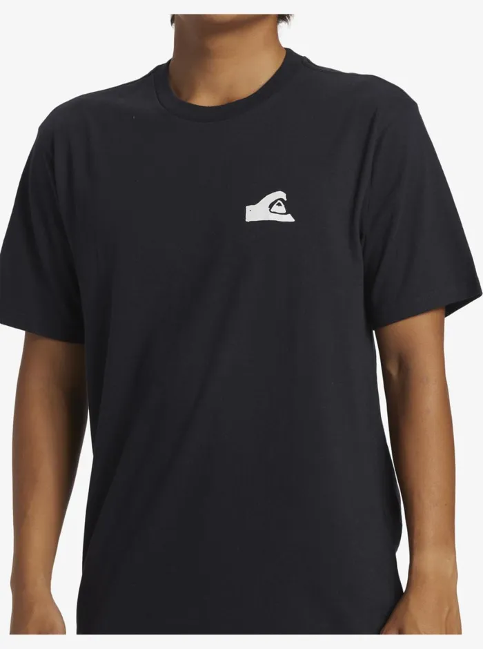 Quiksilver Mikey Logo DNA TShirt Black Mens Tees Quiksilver Mikey Logo DNA TShirt Black Mens Tees