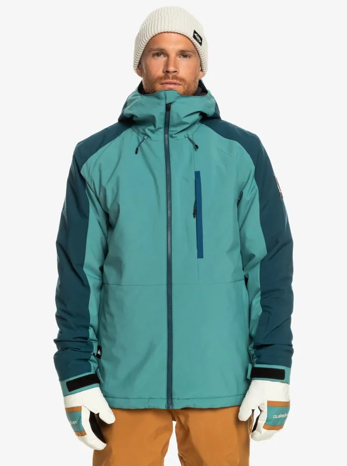 Quiksilver Mission Technical Snow Jacket Brittany Blue Mens Snow Jackets