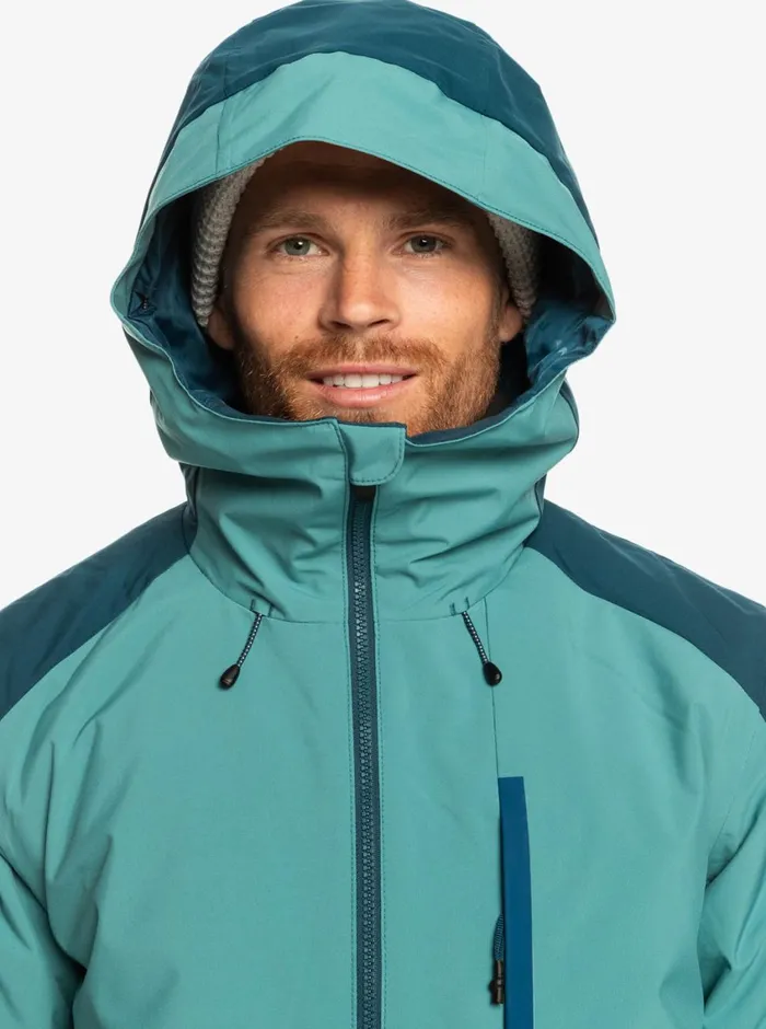 Quiksilver Mission Technical Snow Jacket Brittany Blue Mens Snow Jackets Quiksilver Mission Technical Snow Jacket Brittany Blue Mens Snow Jackets