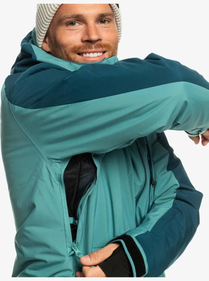 Quiksilver Mission Technical Snow Jacket Brittany Blue Mens Snow Jackets Quiksilver Mission Technical Snow Jacket Brittany Blue Mens Snow Jackets