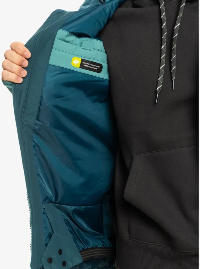 Quiksilver Mission Technical Snow Jacket Brittany Blue Mens Snow Jackets Quiksilver Mission Technical Snow Jacket Brittany Blue Mens Snow Jackets