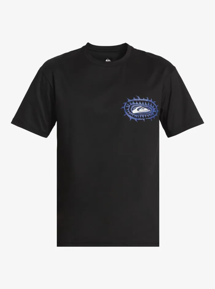 Quiksilver Mix Session UPF 50 Short Sleeve Surf Tee Black Mens Rashguards