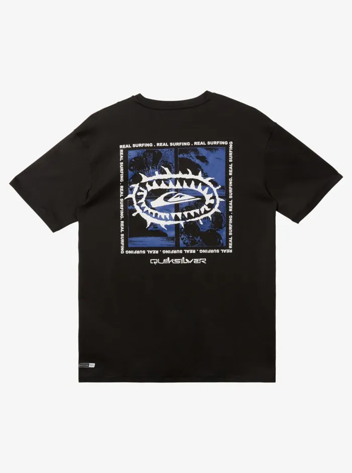 Quiksilver Mix Session UPF 50 Short Sleeve Surf Tee Black Mens Rashguards Quiksilver Mix Session UPF 50 Short Sleeve Surf Tee Black Mens Rashguards