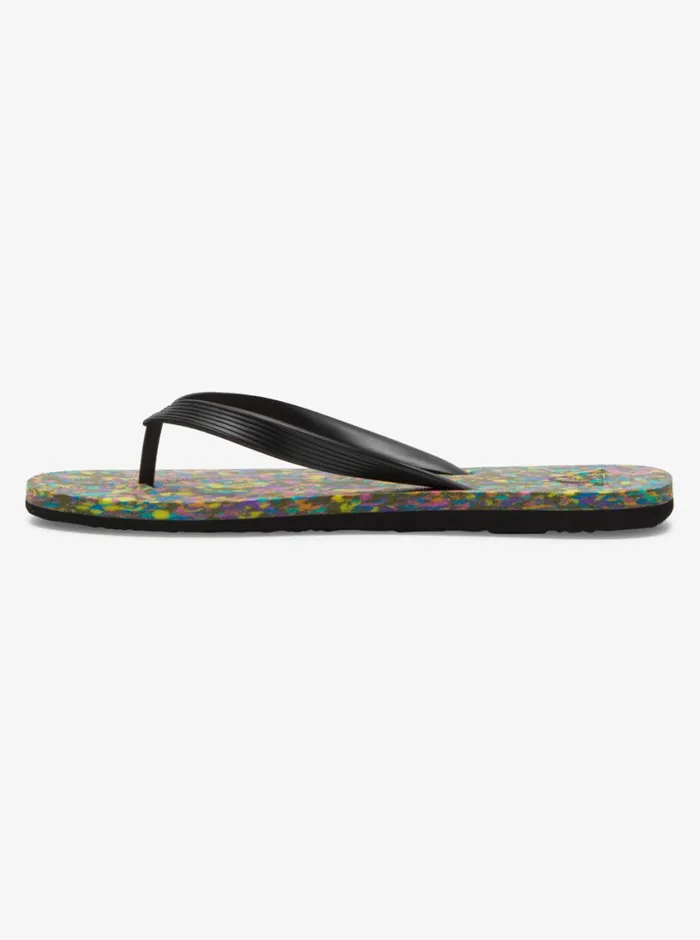 Quiksilver Molokai Recycled FlipFlops Blackblueblack Mens Sandals