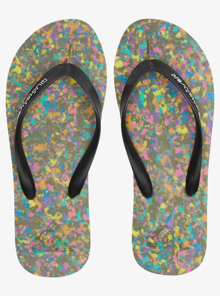 Quiksilver Molokai Recycled FlipFlops Blackblueblack Mens Sandals