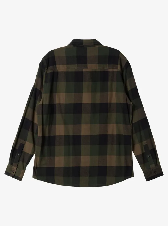 Quiksilver Motherfly Long Sleeve Shirt Major Brown Motherfly Mens Shirts and Polos