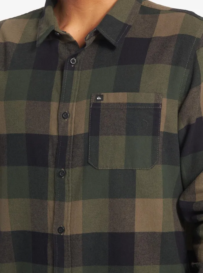 Quiksilver Motherfly Long Sleeve Shirt Major Brown Motherfly Mens Shirts and Polos