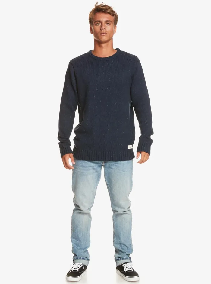 Quiksilver Neppy Sweater Navy Blazer Mens Sweatshirts and Hoodies Quiksilver Neppy Sweater Navy Blazer Mens Sweatshirts and Hoodies