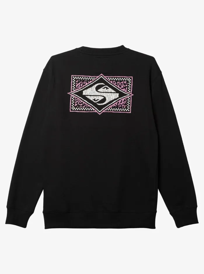 Quiksilver No Control Crew Fleece Crew Neck Sweatshirt Black Mens Sweatshirts and Hoodies Quiksilver No Control Crew Fleece Crew Neck Sweatshirt Black Mens Sweatshirts and Hoodies