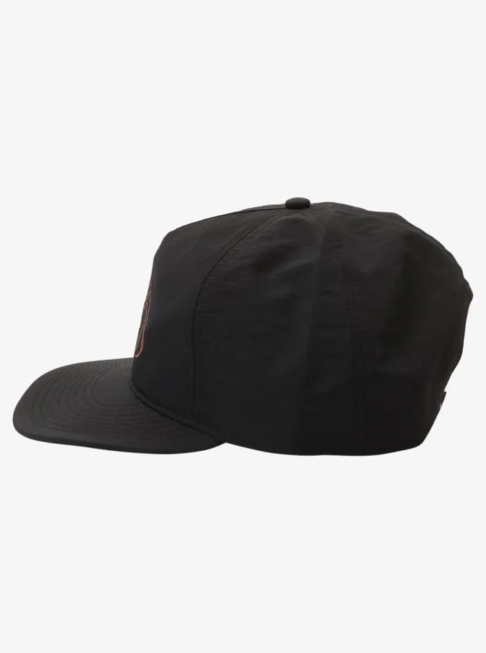 Quiksilver Nylo Cap Snapback Hat Black Mens Hats