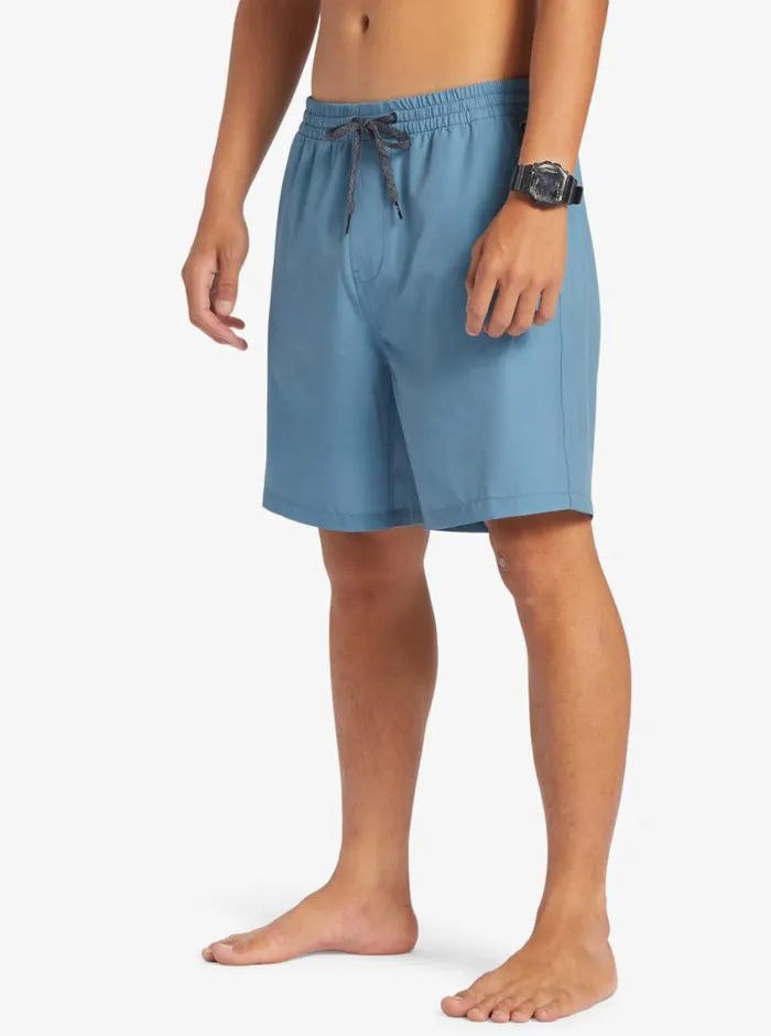Quiksilver Ocean Elastic Waist 18034 Amphibian Shorts Aegean Blue Mens Shorts and Amphibians