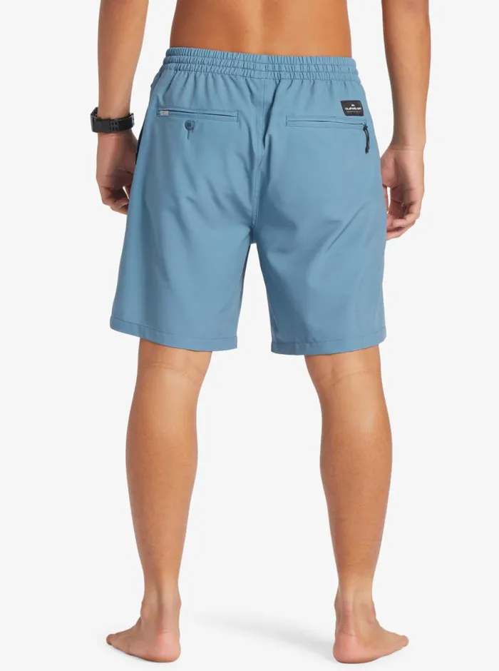 Quiksilver Ocean Elastic Waist 18034 Amphibian Shorts Aegean Blue Mens Shorts and Amphibians