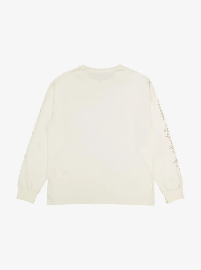 Quiksilver Off Grid Long Sleeve TShirt Snow White Mens Tees Quiksilver Off Grid Long Sleeve TShirt Snow White Mens Tees