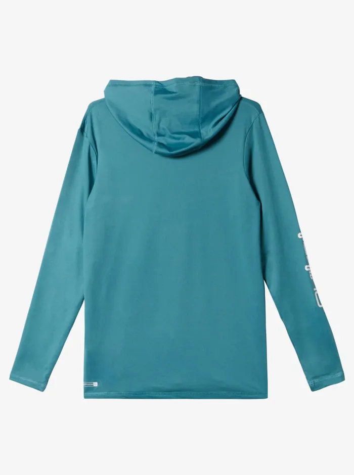 Quiksilver Omni Session Hooded Long Sleeve UPF 50 Rashguard Brittany Blue Boys Rashguards Quiksilver Omni Session Hooded Long Sleeve UPF 50 Rashguard Brittany Blue Boys Rashguards