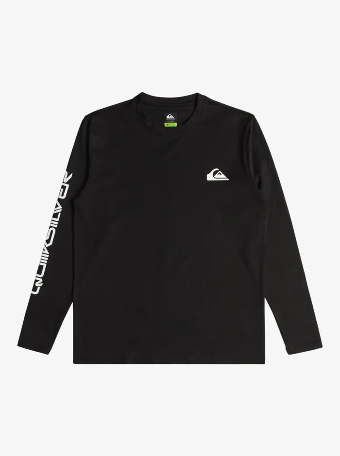 Quiksilver Omni Session Long Sleeve Upf 50 Surf TShirt Black Mens Rashguards Quiksilver Omni Session Long Sleeve Upf 50 Surf TShirt Black Mens Rashguards