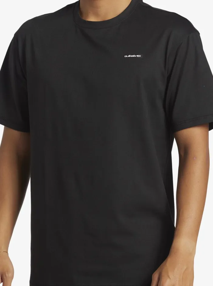 Quiksilver Omni Session UPF 50 Short Sleeve Surf Tee Black Mens Rashguards Quiksilver Omni Session UPF 50 Short Sleeve Surf Tee Black Mens Rashguards