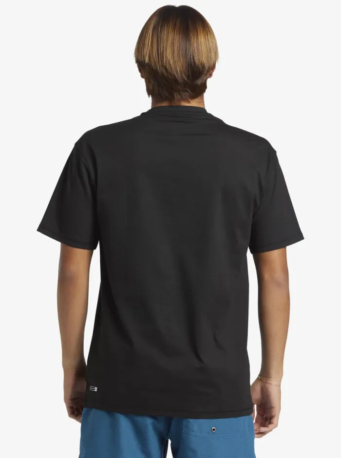 Quiksilver Omni Session UPF 50 Short Sleeve Surf Tee Black Mens Rashguards Quiksilver Omni Session UPF 50 Short Sleeve Surf Tee Black Mens Rashguards